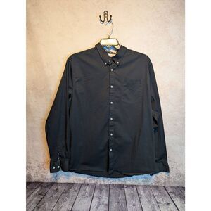 Rank 45 long sleeve button down shirt large*